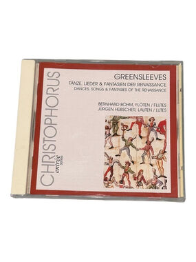 Greensleeves CD Bernhard Böhm Classical Renaissance Christophorus 1998 White